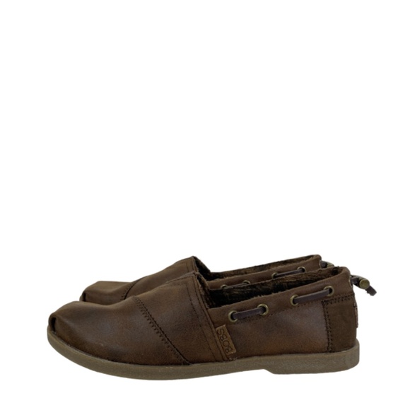 SKECHERS BOBS Chill Lux ButtonUp Slip On-Brown 6.5 Vegan Leather - Picture 3 of 13